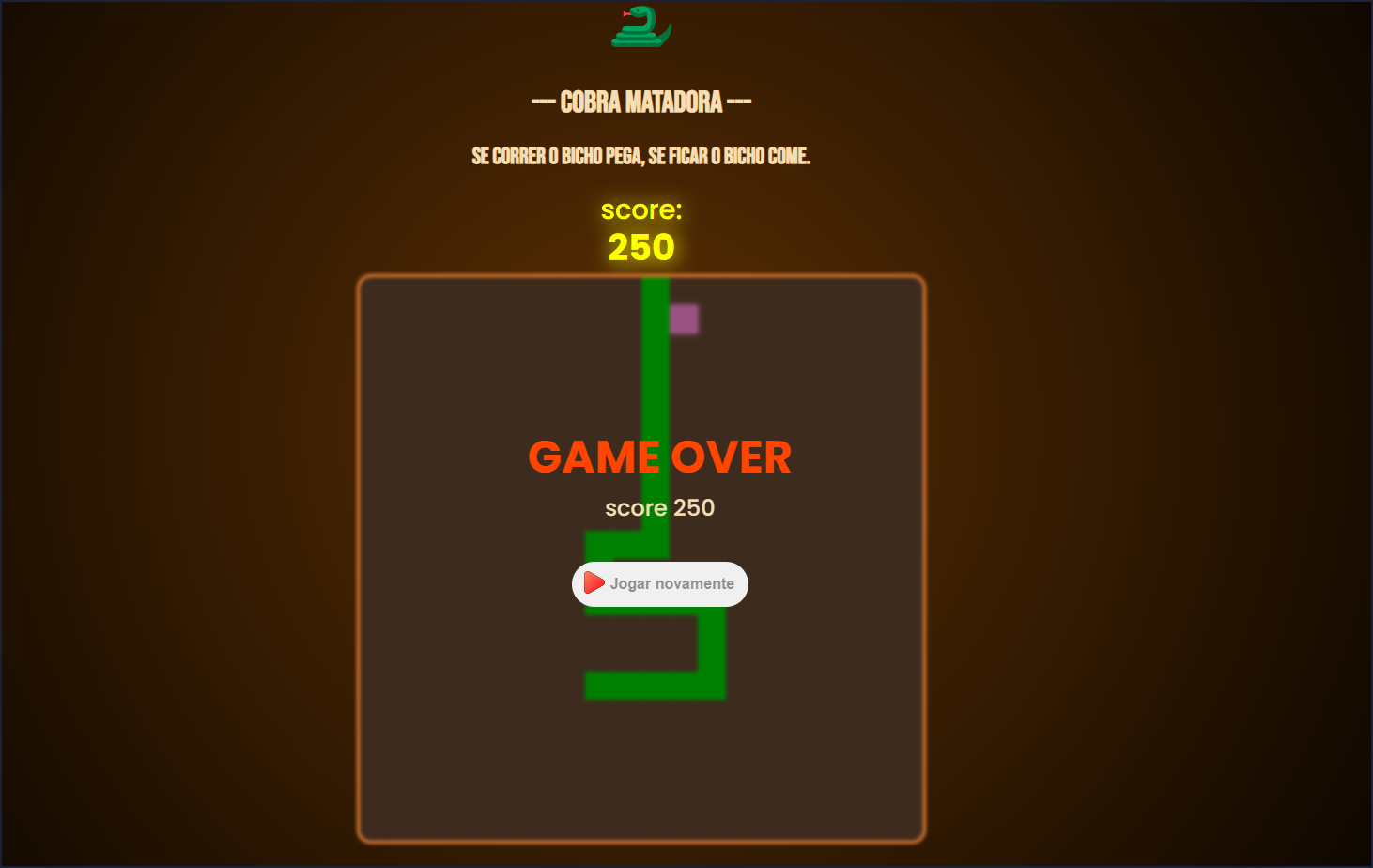 Joguinho da Cobra